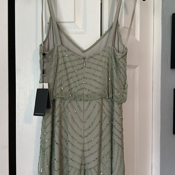 Adrianna Papell ART DECO BEADED BLOUSON GOWN - Picture 6 of 7